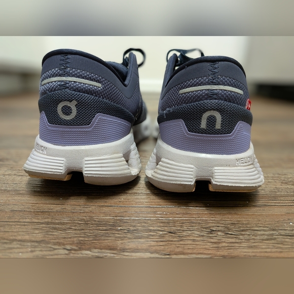 On Cloud X3 Women's Athletic Shoes in Blue and Purple - Picture 5 of 6